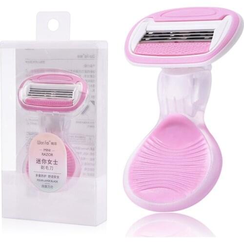 Armpit Leg Face Hair Woman Trimmer Shaver Manual Shaving Womens Razor Trimmers 3 Layer Blades Razor For Female Bikini