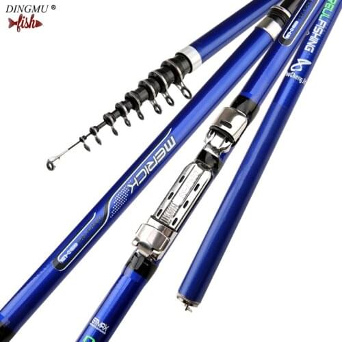 Carbon Fiber Spinning Fishing Rod 3.6M 4.5M 5.4M 6.3M Power Telescopic Rock Fishing Rod Carp Feeder Rod Surf Spinning Rod