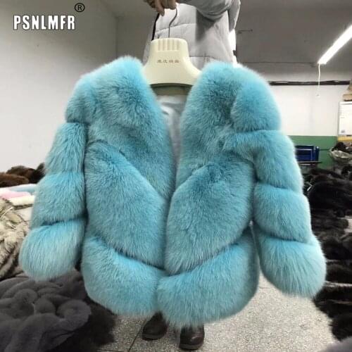 Gorgeous natural fur short jackets Real fox fur coats for women 2020 New Fabulous amazing London Style Oblique Full Pelt