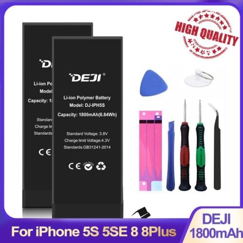 DEJI for iphone X battery replacement 8P internal 5s se 8 battery real capacity