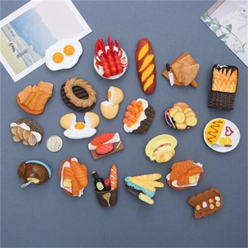 100Pcs Creative Bionic Food Fridge Magnet 3D Simulation Food Cute Refrigerator Kitchen Photo Magnetic Sticker Decoration Gift