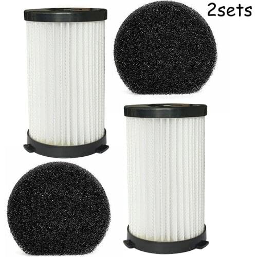 2Sets Replacement Filter + Sponge Kit For MooSoo D600 D601 Corded Vacuum Cleaner Filter HEPA Element