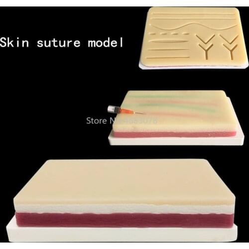 3Types Medical Suture Training Kit Human Traumatic Skin Model Suturing Practice Training Pad Set Doctor Nurse Teaching Resources