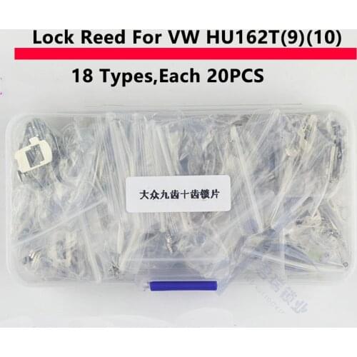 360PCS HU162T (9/10) Repair Accessories Car Lock Reed For VW golf HU162T (9) Reed Lock Plate For VW Audi With Some Spring