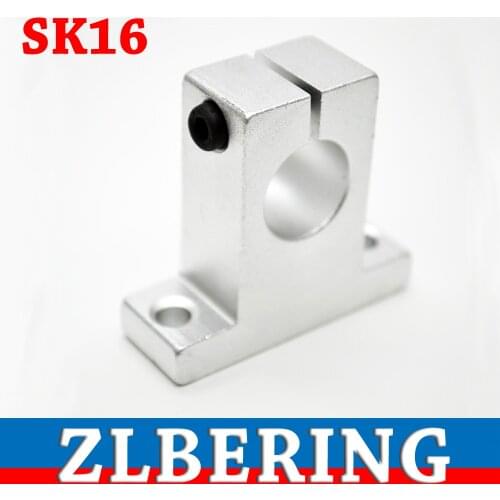 4 Pcs/lot SK16 Linear Rail Vertical Bearings Shaft Guide Support Bracket 48x16x44mm