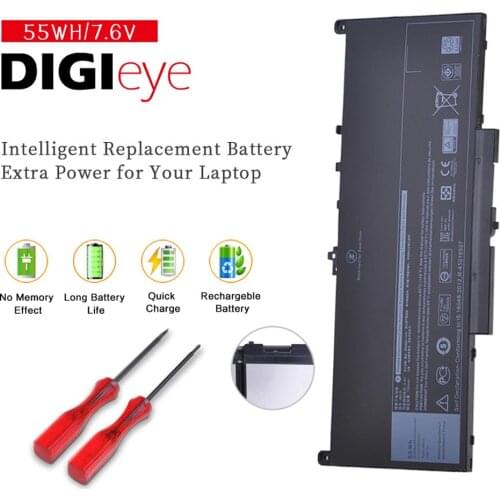 7.6V 55Wh J60J5 Replacement Laptop Battery For Dell Latitude E7270 E7470 J60J5 R1V85 MC34Y 242WD