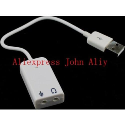 Free shipping hot sale USB 2.0 Virtual 7.1 Channel Audio USB Sound Card Adapter External USB Sound Card for PC Laptop WIN