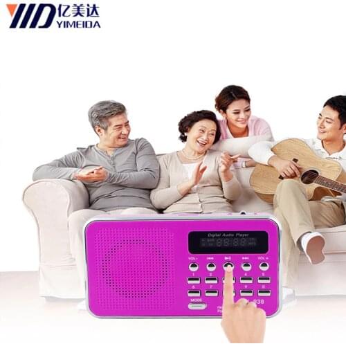 L-938 Digital FM Radio Portable FM dab Radio Radyo Media Speaker MP3 Music Player Support TF Card USB Drive with LED Display