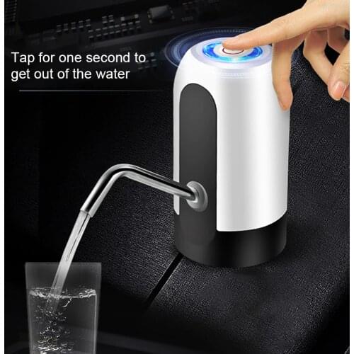 Home Gadgets Water Bottle Pump Mini Barreled Water Electric Pump USB Charge Automatic Portable Water Dispenser Drink Dispenser