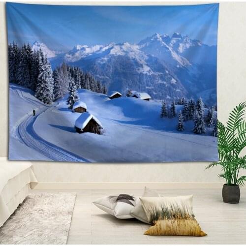 Hot Sale Custom Winter Large Wall Tapestry Wall Hanging Bohemian Wall Tapestries Mandala Wall Art Decor