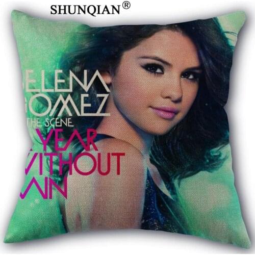 Custom Selena Gomez Pillowcase Custom cotton pillowcases decorative beauty Home Furnishing customized pillow