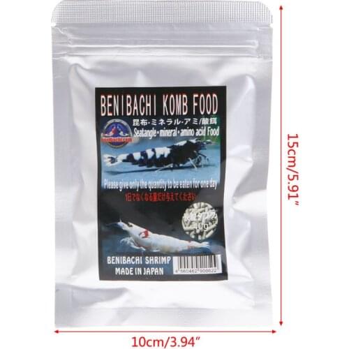 Fish Food Aquarium Fish Forage Crystal Shrimp Feeding Seaweed Natural Nutrition Vitamin Health Growing 203C