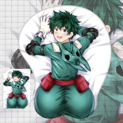 My Hero Academia Midoriya Izuku deku Figure 3d Anime Soft Gel Gaming Mouse Pad Mousepad Wrist Rest Gifts Man Adult Toy
