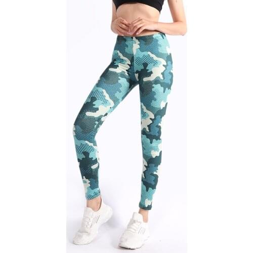 Brand Hot Sales Leggings Mandala Mint Print Fitness legging High Elasticity Leggins Legins Trouser Pants for women