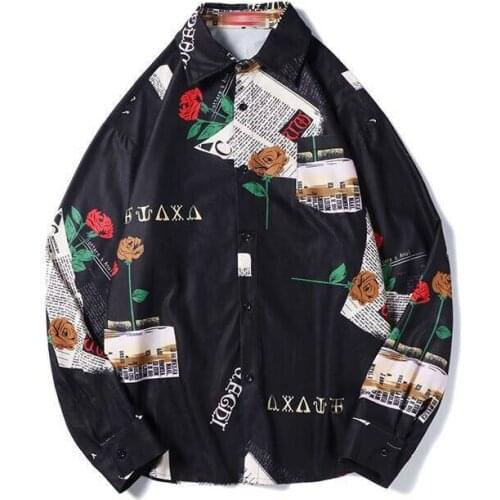 Mens Summer Beach Hawaiian Shirt 2019 Brand Long Sleeve Floral Shirts Men Casual Holiday Vacation Clothing Camisas Cool Shirts