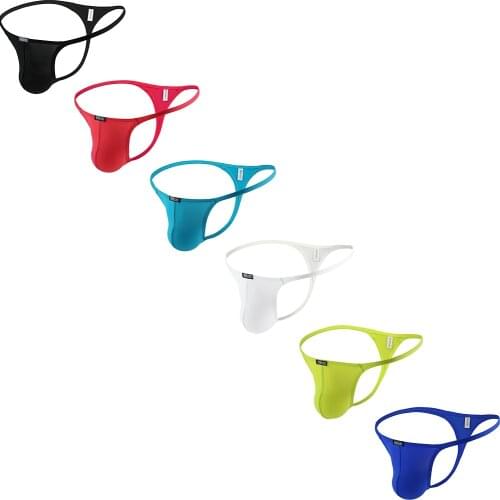 IKingsky Mens G-String Underwear Sexy Low Rise Bulge Y-back Thong Underwear