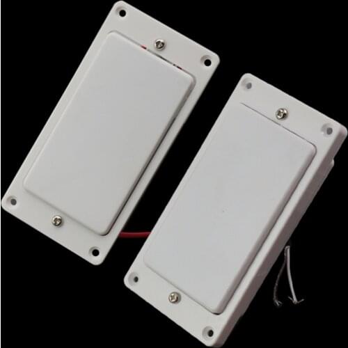 6-String Guitar Parts Sealed Humbucker Pickup Set White for Musical Instrument