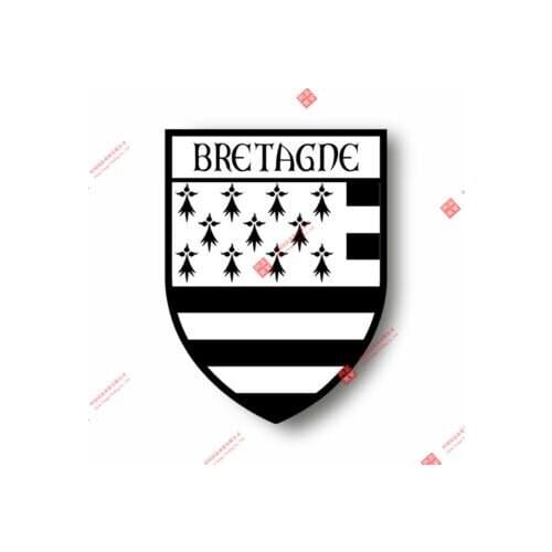 Stickers Decal Souvenir Vinyl Car Shield City Flag World Crest Brittany Car Decal Decoration Laptop