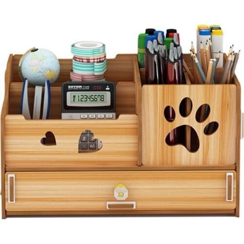 Desktop Penholder Box Remote Control Small Refreshing Simple Penholder Office Supplies Multi-functional Sundry Box For Students