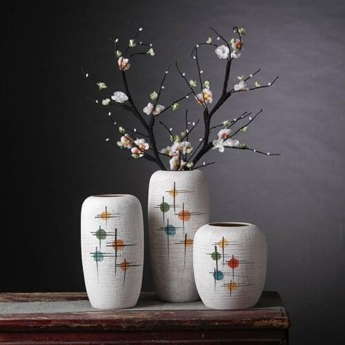 New Arrival Nordic Modern Home Decoration Art Zen Simple Insert Craft Flower Arrangment Ceramic Vase