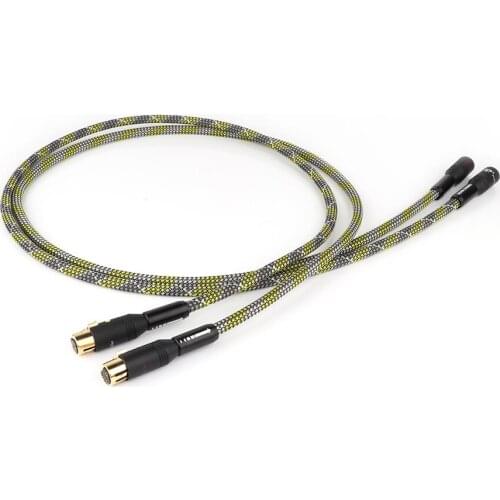 OCC COPPER HIFI XLR Balanced Cable ineterconnect wire audio signal wire with XLR plug connector