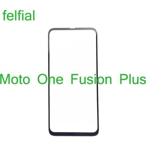 For Motorola Moto One Fusion Plus Front Outer Glass Lens One Fusion+ XT2067 Touch Screen LCD Panel Glass Replacement