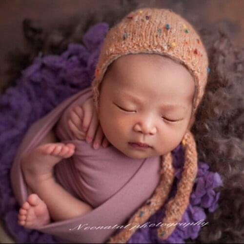 Newborn Photography Props Hand-woven Hat Baby Shoot Cap Woollen Caps Newborn Photo Props Baby Accessories