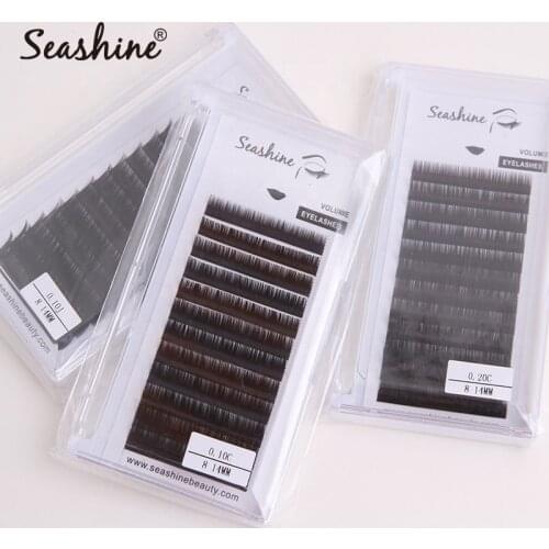 Seashine Luxury Eyelash Extension PBT False Eye Lashes Individual Lashes Hand Made Faux Mink Eyelashes for Extensions