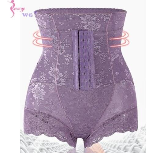 SEXYWG Postpartum Belly Waist Trainer Corset Butt Lifter Tummy Control with Hook Booty Lift Pulling Underwear Shaper Women Lady