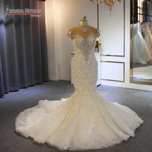 Wedding Gown 2022 Mermaid Full Beading Luxury Bridal Dress