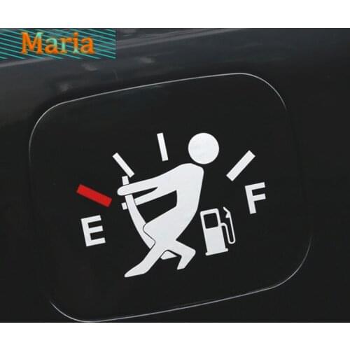 Deformed Oil Pressure Gauge Pointer MPG Interesting Car Sticker Vinyl Fuel Cover Decal Reflection Adjustment Car Accessories