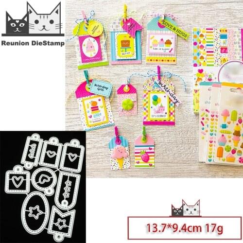 Reunion New Design Craft Metal Die Cuts small tags Cutting Die Scrapbooking Album DIY Paper Card Embossing Stencils