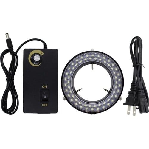 110-220V 48pcs LED USB output Adjustable Ring Light illuminator Lamp For Industry Stereo Microscope Industrial Camera Magnifier