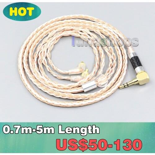 2.5mm 4.4mm XLR 16 Core Silver Plated OCC Mixed Earphone Cable For Etymotic ER4SR ER4XR ER3XR ER3SE ER2XR ER2SE LN006706