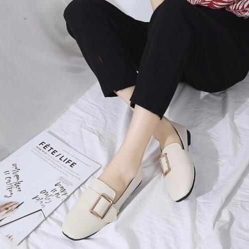 2020 Womens Flats Retro Handmade Shoes Autumn Leather Ladies Shoe Flat Shoes Women Soft Loafers Flats zapatos de mujer R12-94