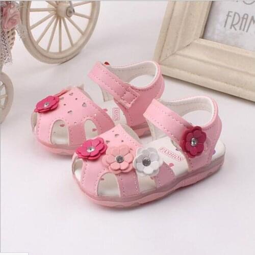 2021 Soft baby Girls Shoes Beach baby girl sandals Summer Toddler Shoes Flower Bebek Sandalet Baby Sandals Fashion Baby Shoes