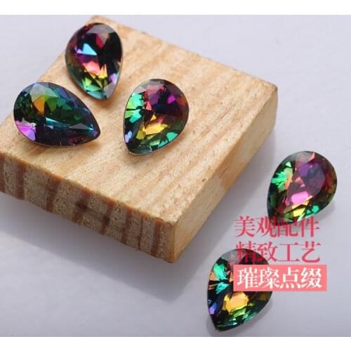 4*6mm,6*8mm,7*10mm,50pcs/pcak flame rhinestone pointback nail art loose rhinestones,DIY necessary