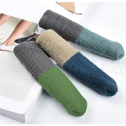 4pcs Knitting Chair Leg Socks Home Furniture Leg Floor Protectors Non-slip Table Legs cover