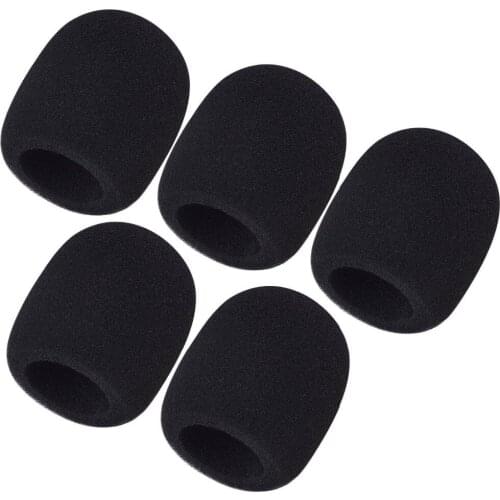 5xBall-type Soft Foam Mic Cover Sponge Skin Handheld Lapel Microphone Windscreen