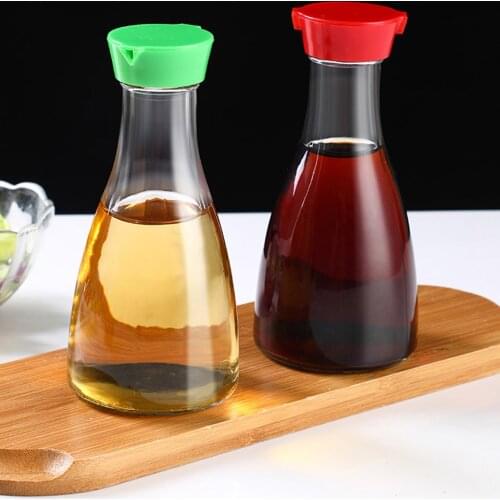 Household Glass Leak-proof Oil Control Bottle Kitchen Oil Soy Sauce Bottle Seasoning Jar Small Bottle Pour Oil