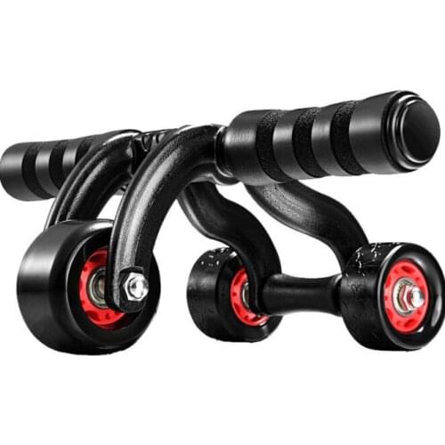 Household Silent Abdominal Wheel Unisex Abdominal Wheel Wheel Four-wheel Three-wheel Abdomen Device Kneeling Pad free shipping