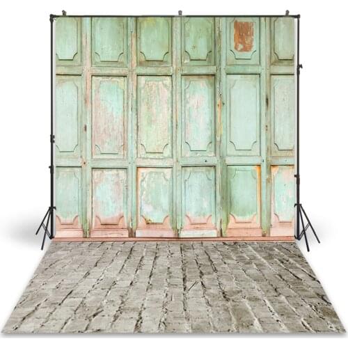 HUAYI Photography Backdrop Newborns Baby Child Photo Booth Background Grunge Old Barn Wooden Doors Customize Photo Drops D-9702