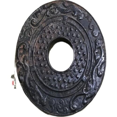 Hongshan Culture jade collection high density iron meteorite jade safety clasp dragon and Phoenix