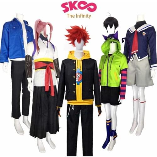 Anime SK∞ Miya Chinen Reki Cherry Blossom Cosplay Costume And Wig Halloween Party Outfits SK8 the Infinity SK Eight