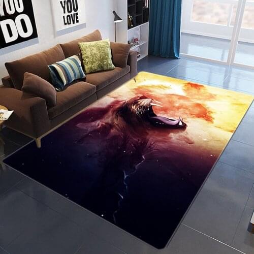 Nordic Style Skull Home Decor Carpets For Living Room Bedroom Area Rugs Soft Flannel Geometric Tea Skulls Carpet Mat Table Floor