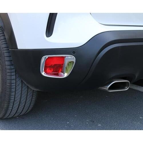 For Citroen C5 Aircross 2017 2018 2019 ABS Chrome Car Styling Rear Fog Light Cover Trim Tail Foglight Lamp Covers Accessories