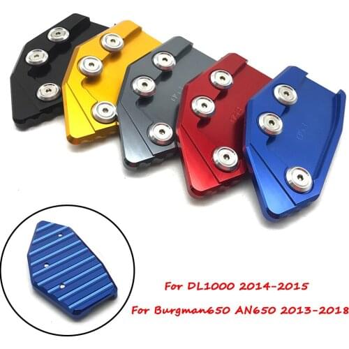 For Suzuki Burgman 650 AN650 2013-2018 DL1000 2014-2015 Motorcycle Kickstand Foot Side Stand Extension Enlarge Pad Support Plate