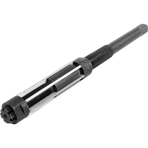 Hand reamer, made of high-speed steel, adjustable from 17-19 mm, 171 mm long, black