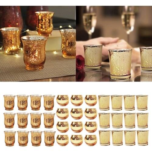 12Pieces Votive Tealight Holder Parties Romantic Home Decor Candle Holders