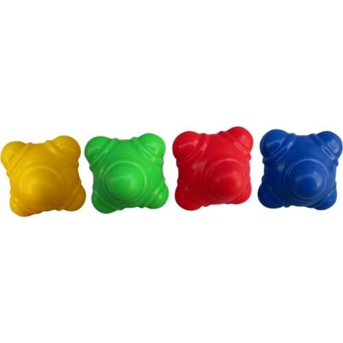 Hexagonal Reaction Ball Silicone Agility Coordination Reflex Exercise Sports Fitness Training Ball Interactive Toy
